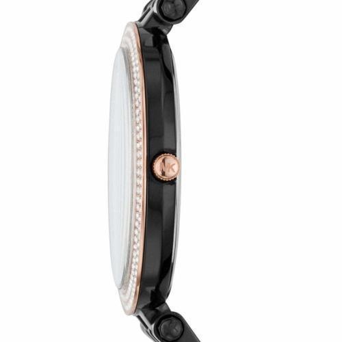 Michael Kors Mk3407 Ladies Darci Black Crystal Watch -korean beauty