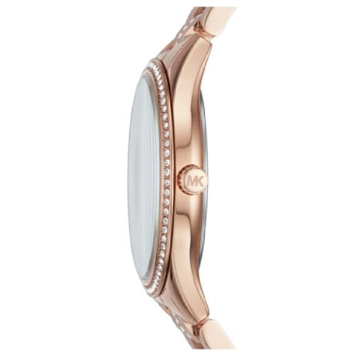 Michael Kors Mk3716 Ladies Lauryn Rose Gold Mother Of Pearl Watch -korean beauty