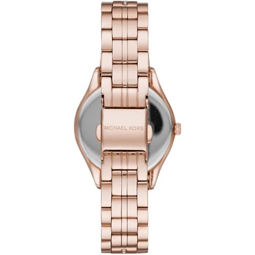 Michael Kors Mk3716 Ladies Lauryn Rose Gold Mother Of Pearl Watch -korean beauty