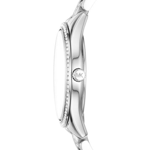 Michael Kors Mk3900 Ladies Lauryn Silver Watch -korean beauty