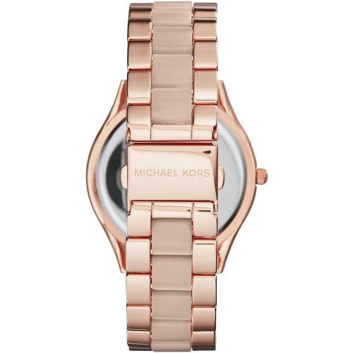 Michael Kors Mk4294 Ladies Slim Runway Rose Gold Pink Watch -korean beauty