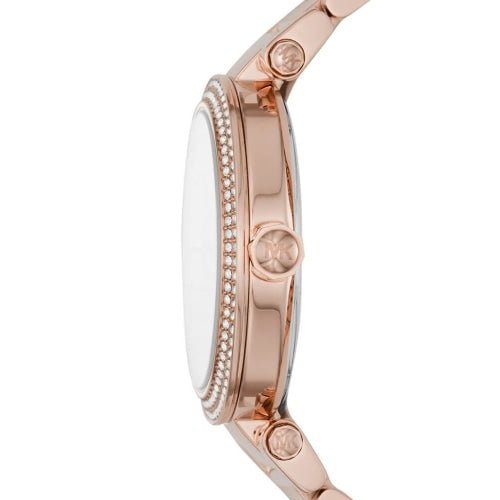 Michael Kors Mk5781 Ladies Parker Rose Gold White Stainless Watch -korean beauty