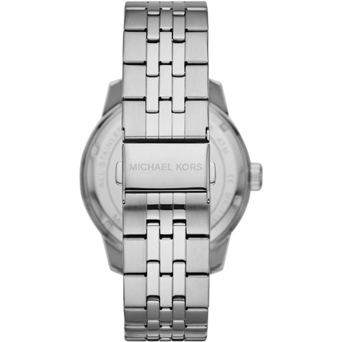 Michael Kors Mk7153 Men S Cunningham Silver Blue 44mm Watch -korean beauty
