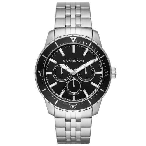 Michael Kors Mk7156 Men S Cunningham Black Dial 44mm Watch -korean beauty