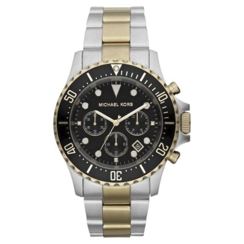 Michael Kors Mk8311 Men S Everest Chronograph Two Tone Black Watch -korean beauty