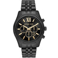 Michael Kors Lexington Men S Black Chronograph Watch Mk8603 -korean beauty
