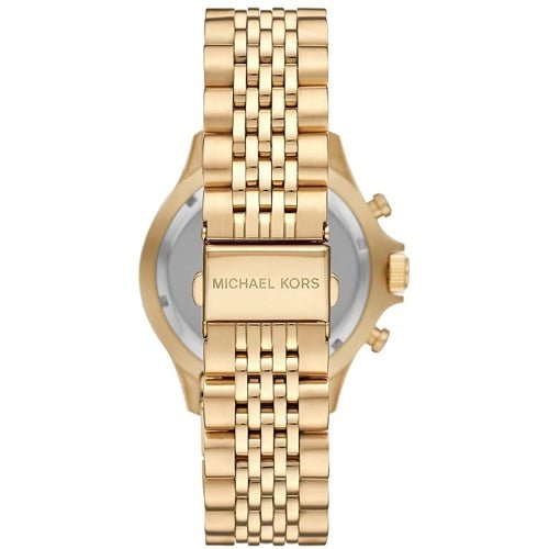 Michael Kors Mk8726 Men S Bayville Gold Black Chronograph Watch -korean beauty