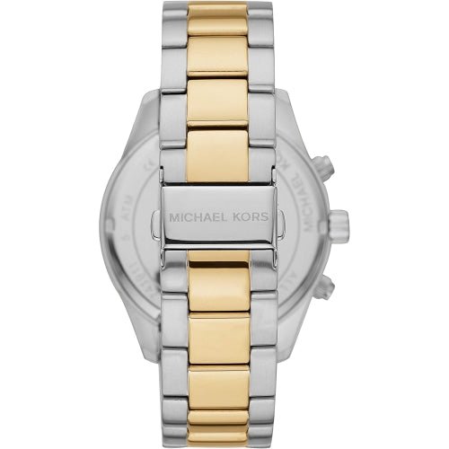 Michael Kors Mk8825 Men S Layton Two Tone Blue Chronograph Watch -korean beauty