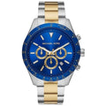 Michael Kors Mk8825 Men S Layton Two Tone Blue Chronograph Watch -korean beauty