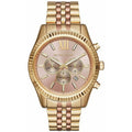 Michael Kors Lexington Gold Chronograph Watch Mk6473 -korean beauty