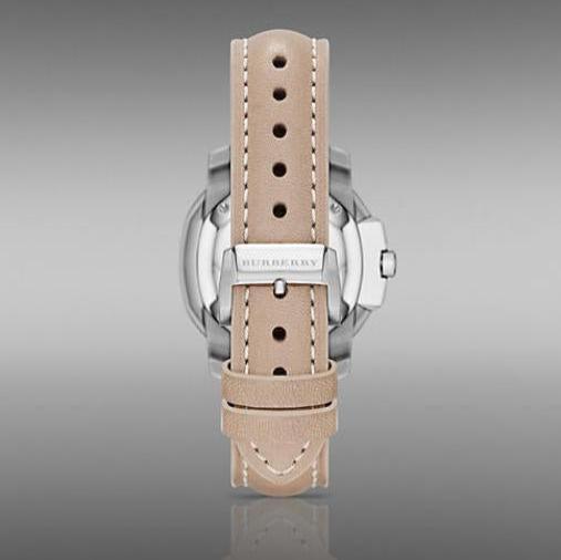 Burberry The Britain Brown Dial Brown Leather Strap Watch For Women Bby1700 -korean beauty