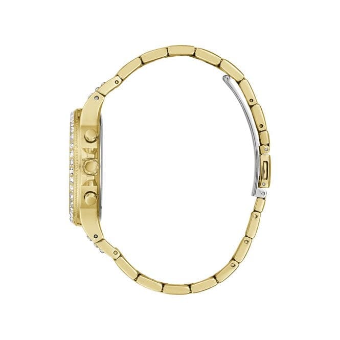 Guess Watches Moonlight Ladies Sport Gold Stainless Steel Watch Gw0320l2 -korean beauty