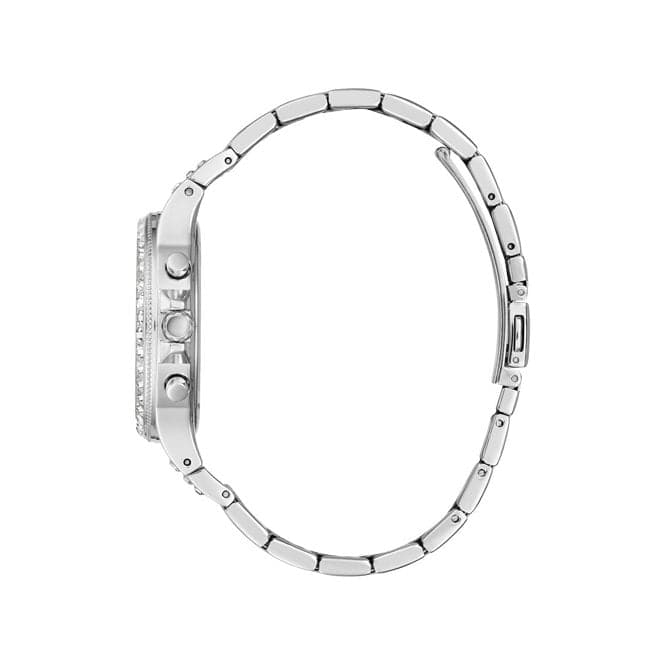 Guess Watches Moonlight Ladies Sport Silver Stainless Steel Watch Gw0320l1 -korean beauty