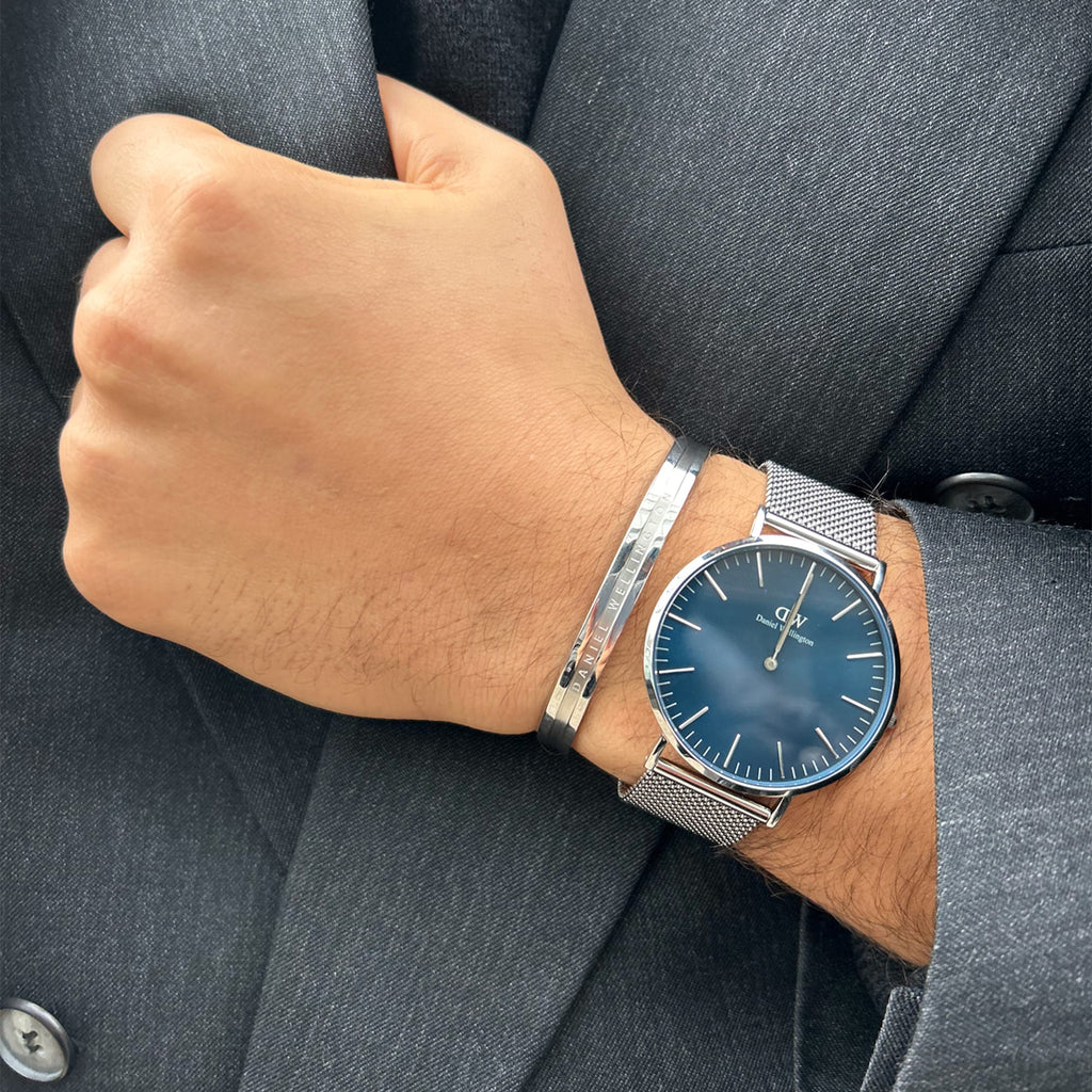 Daniel Wellington Classic Mesh Arctic Mens Blue Watch Dw00100628 -korean beauty
