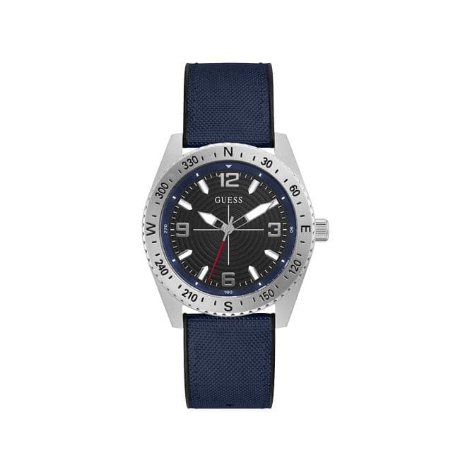 Guess Watches North Mens Sport Silver Stainless Steel Watch Gw0328g1 -korean beauty