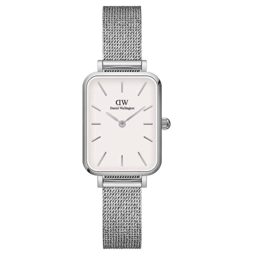 Daniel Wellington Ladies White Quadro Watch Dw00100438 -korean beauty