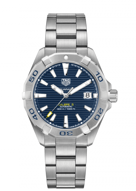 Tag Heuer Aquaracer Automatic Blue Dial Silver Steel Strap Watch For Men Wbd2112 Ba0928 -korean beauty