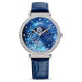 Swarovski Passage Moon Phase Ladies Blue Watch 5613320 -korean beauty