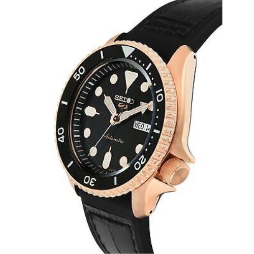 Seiko 5 Sports Auto Mens Black Watch Srpd76k1 -korean beauty
