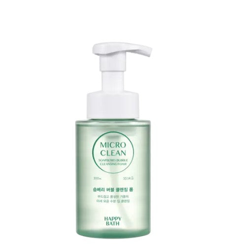 [HAPPY BATH] Micro Clean Soapberry Bubble Cleansing Foam 300ml -korean beauty