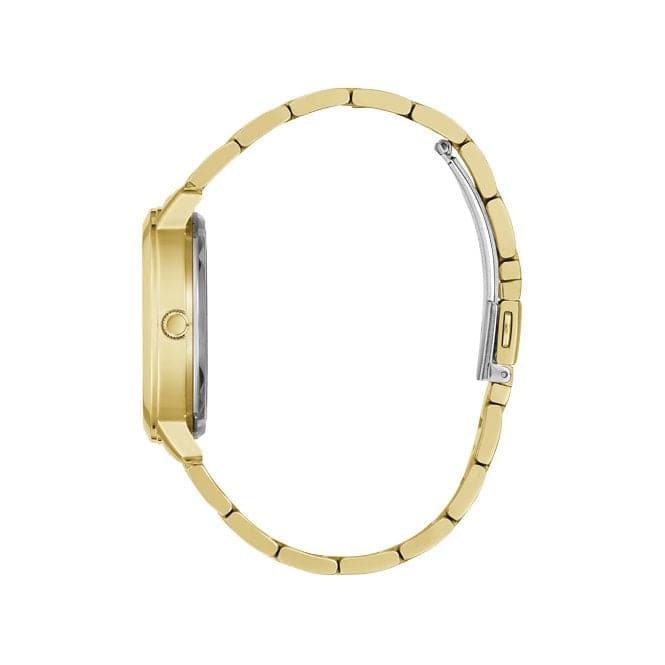 Guess Watches Quattro Clear Ladies Trend Gold Stainless Steel Watch Gw0300l2 -korean beauty