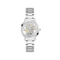 Guess Watches Quattro Clear Ladies Trend Silver Stainless Steel Watch Gw0300l1 -korean beauty