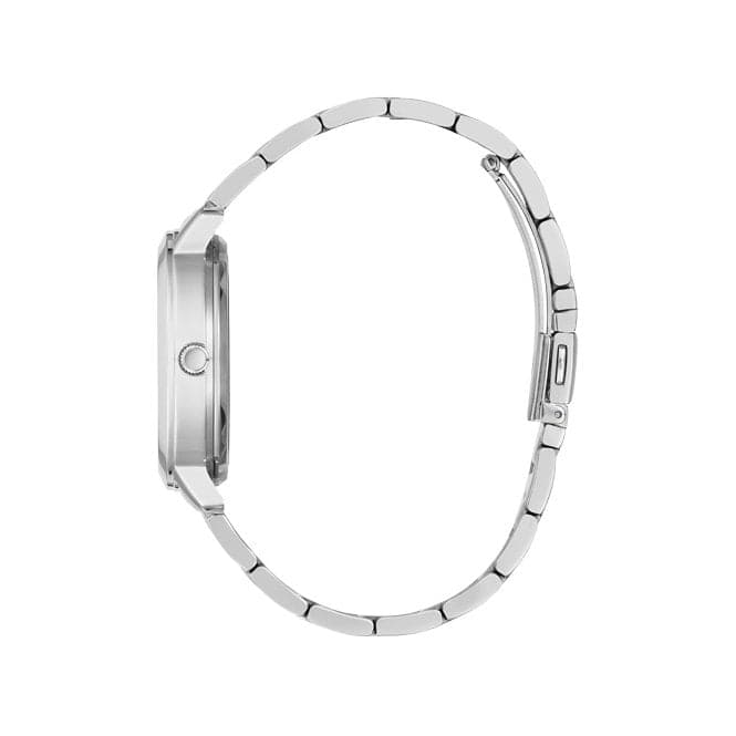 Guess Watches Quattro Clear Ladies Trend Silver Stainless Steel Watch Gw0300l1 -korean beauty