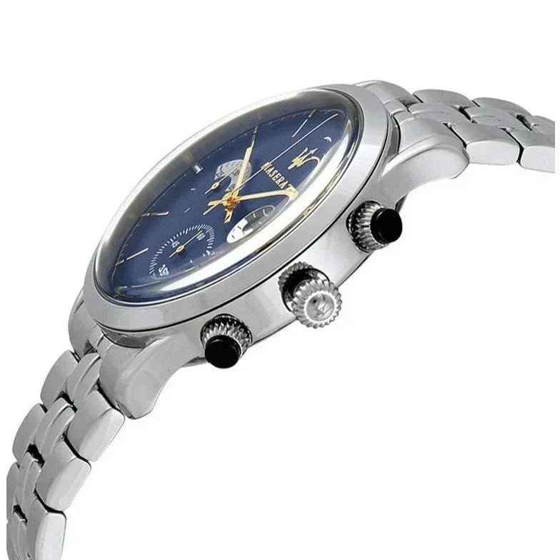 Maserati R8873633001 Ricordo Chrono Mens Blue Watch -korean beauty