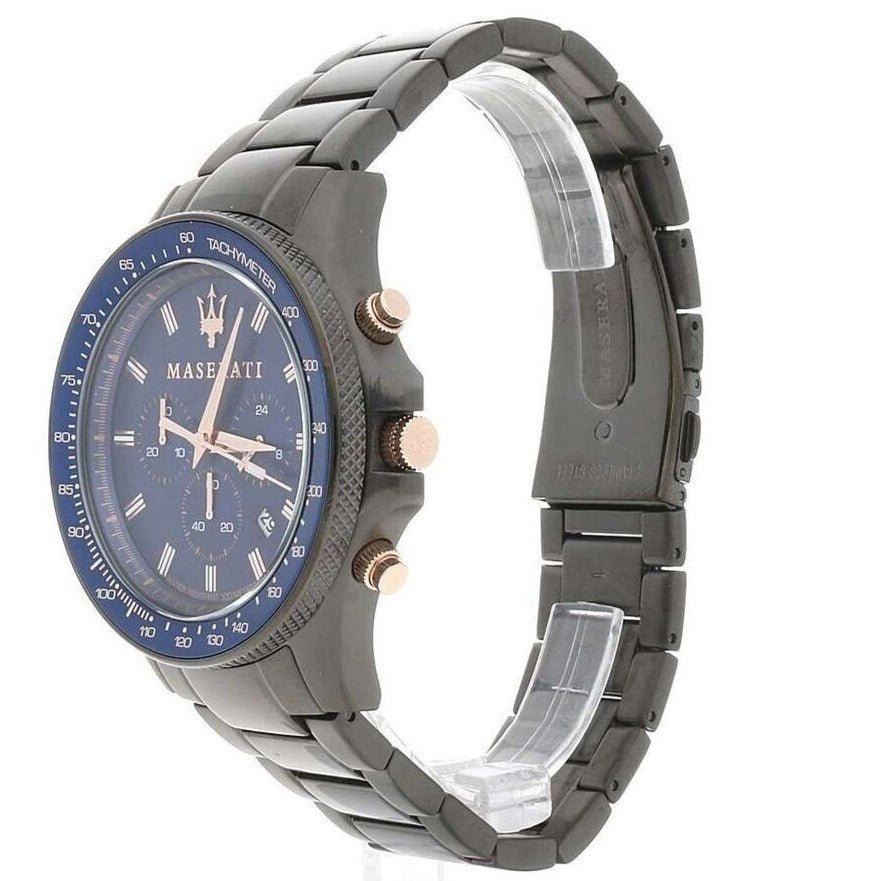 Maserati R8873640001 Sfida Chrono Mens Black Watch -korean beauty