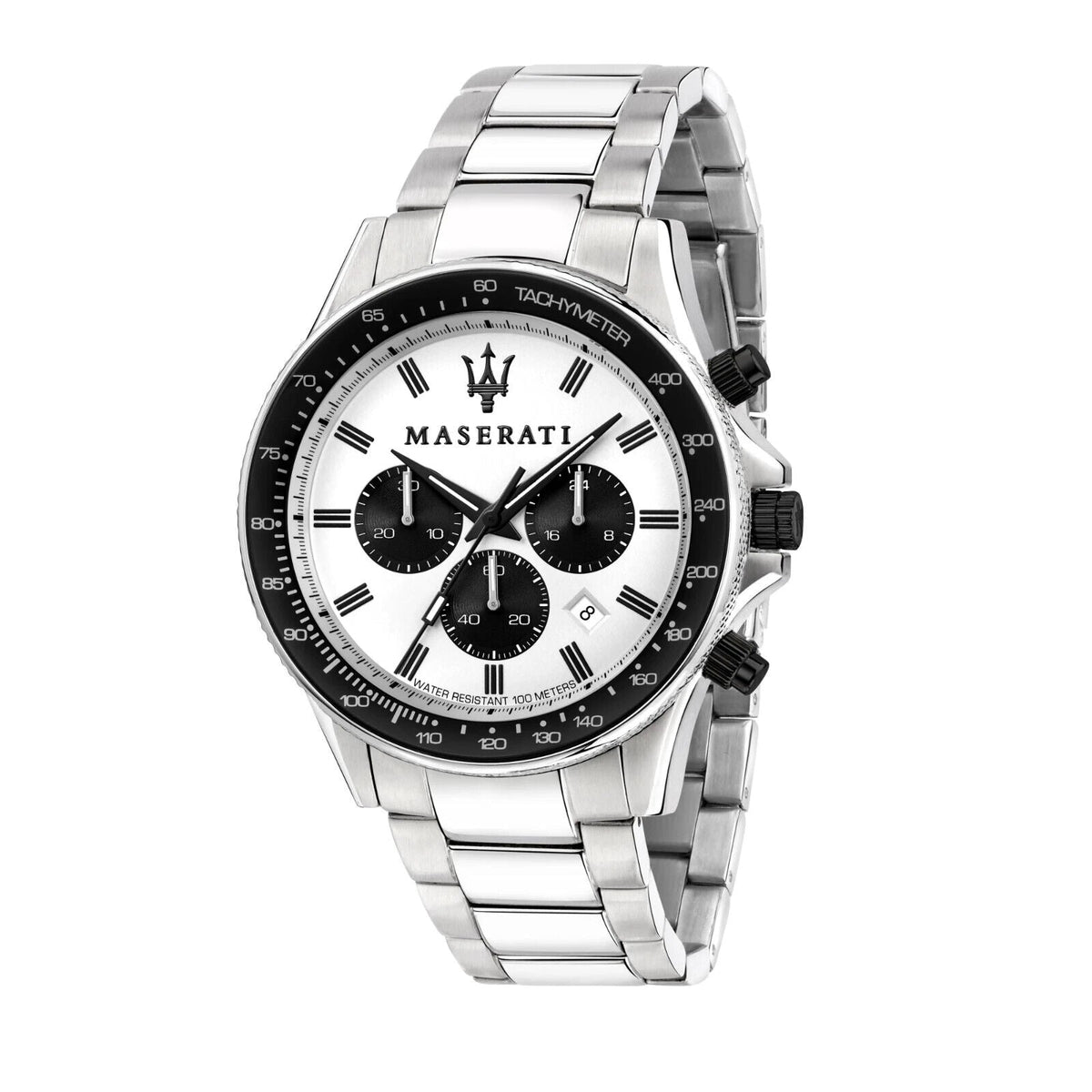 Maserati R8873640003 Sfida Chrono Mens Silver Watch -korean beauty