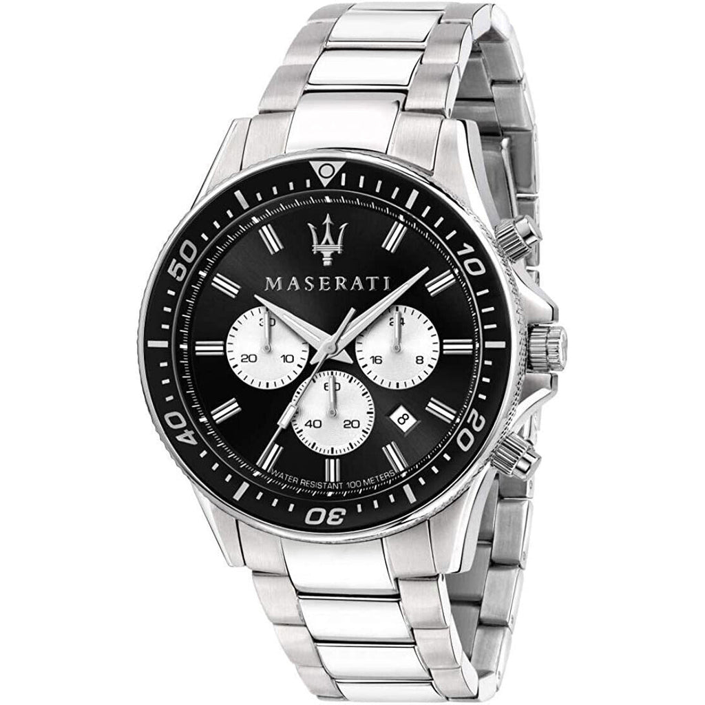 Maserati R8873640004 Sfida Chrono Mens Silver Watch -korean beauty