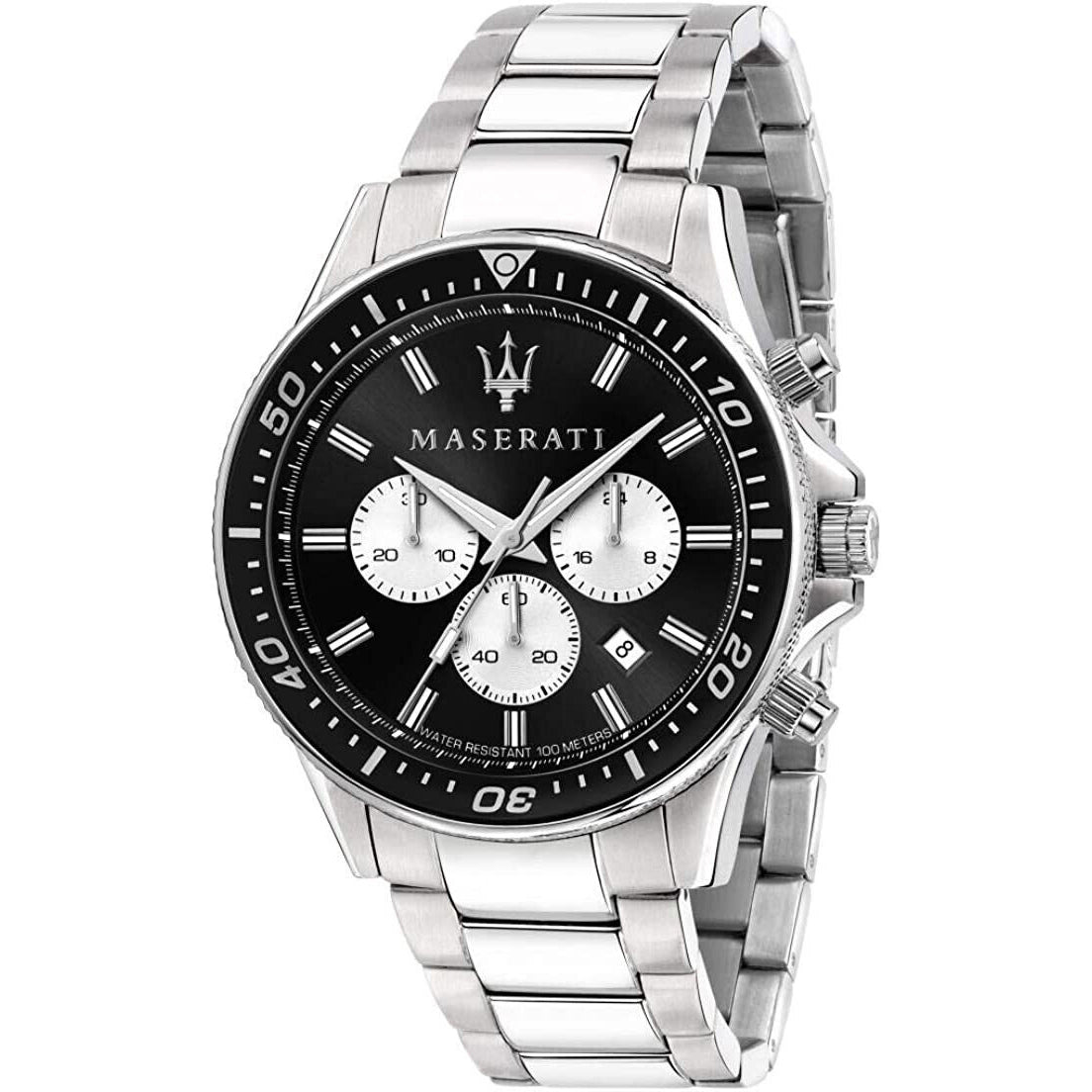 Maserati R8873640004 Sfida Chrono Mens Silver Watch -korean beauty