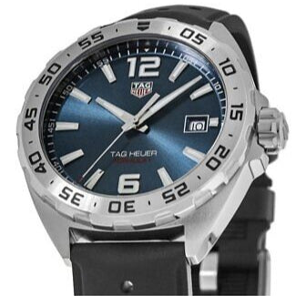 Tag Heuer Formula 1 Quartz Blue Dial Black Rubber Strap Watch For Men Waz1118 Ft8023 -korean beauty