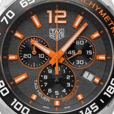 Tag Heuer Formula 1 Chronograph Ceramic Black Dial Silver Steel Strap Watch For Men Caz101ah Ba0842 -korean beauty