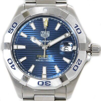 Tag Heuer Aquaracer Automatic Blue Dial Silver Steel Strap Watch For Men Wbd2112 Ba0928 -korean beauty