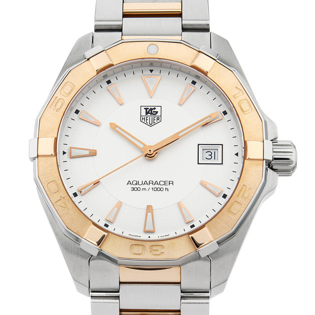 Tag Heuer Aquaracer White Dial Watch For Men Way1150 Bd0911 -korean beauty