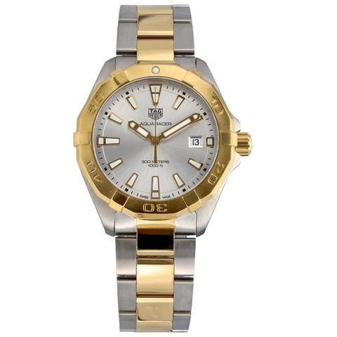 Tag Heuer Aquaracer Silver Dial Two Tone Steel Strap Watch For Women Wbd1120 Bb0930 -korean beauty