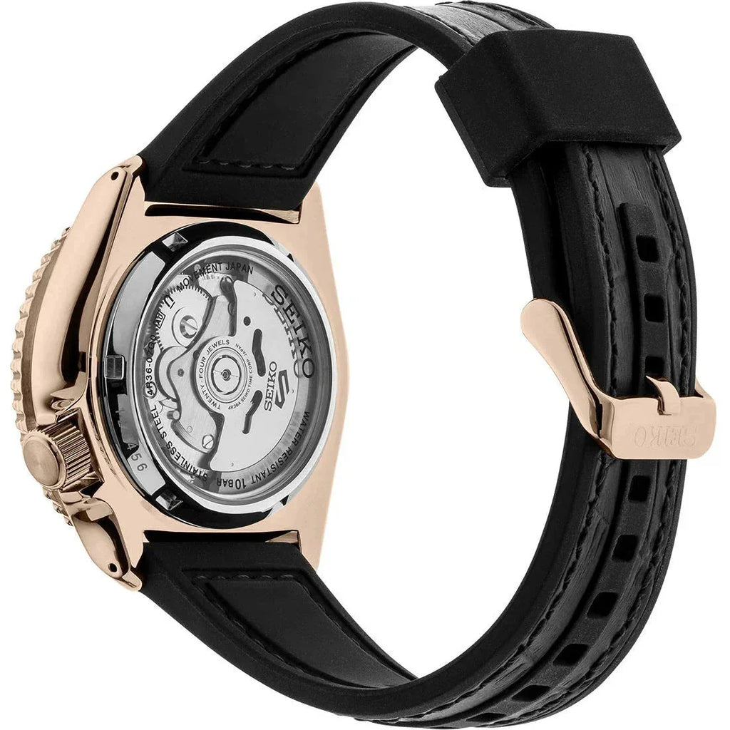 Seiko 5 Sports Auto Mens Black Watch Srpd76k1 -korean beauty