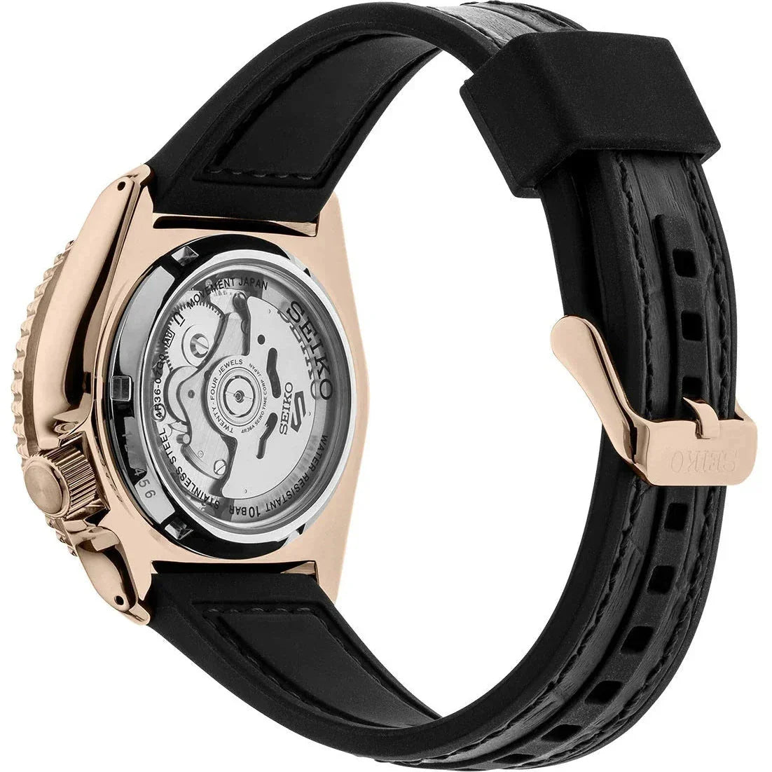 Seiko 5 Sports Auto Mens Black Watch Srpd76k1 -korean beauty