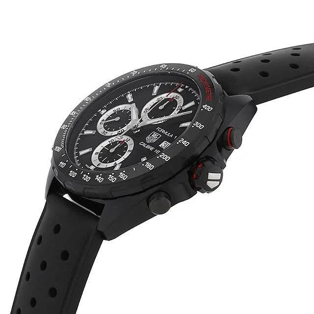 Tag Heuer Formula 1 Chronograph 43mm Automatic Mens Watch Stainless Steel Case With Black Rubber Strap Grey Dial -korean beauty