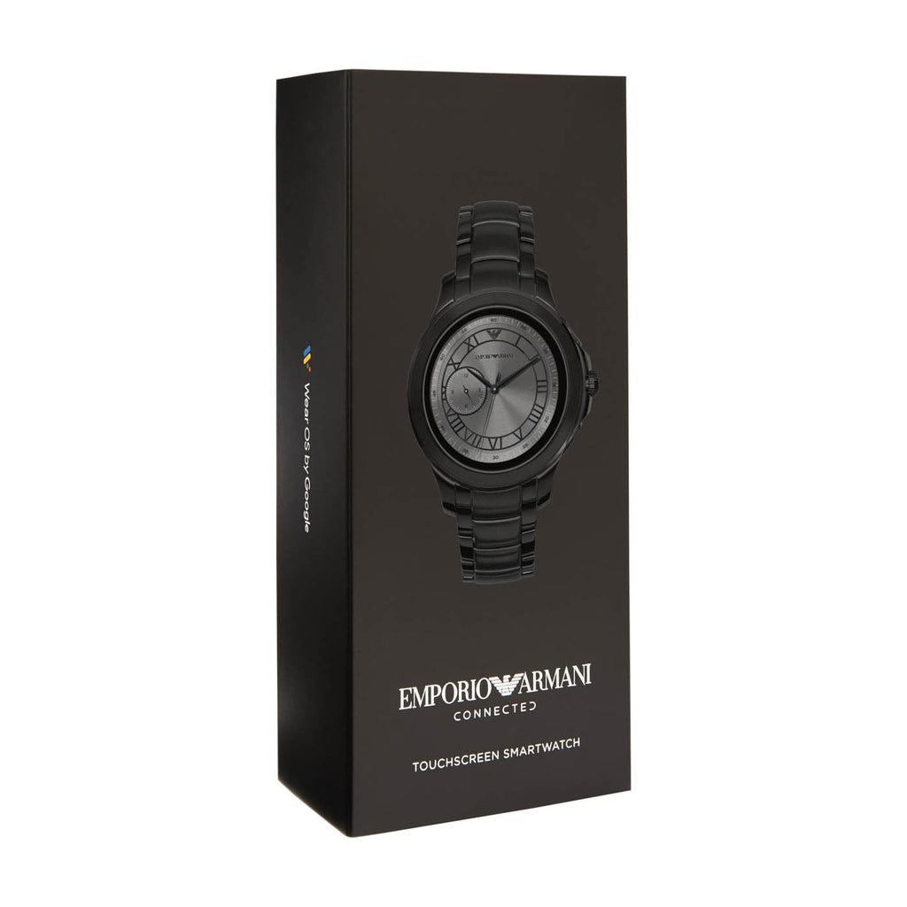 Emporio Armani Art5011 Men S Black Alberto Connected Gen 4 Smartwatch -korean beauty