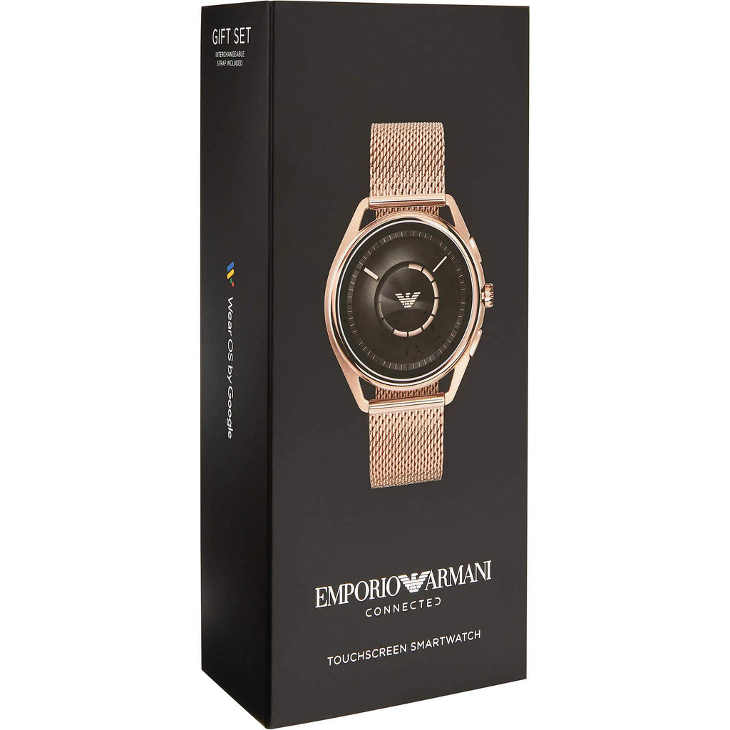 Emporio Armani Art9005 Men S Rose Gold Connected Smartwatch -korean beauty