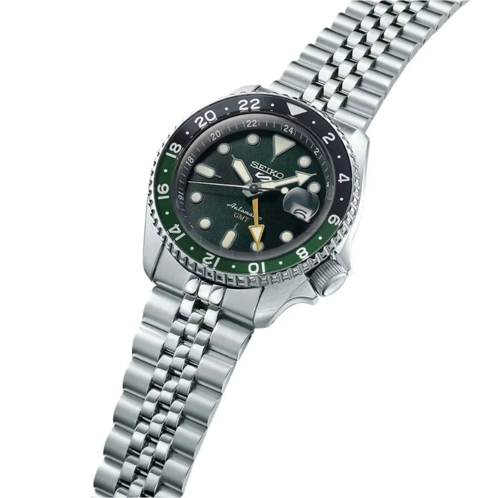 Seiko 5 Sports Auto Mens Green Watchssk035k1 -korean beauty