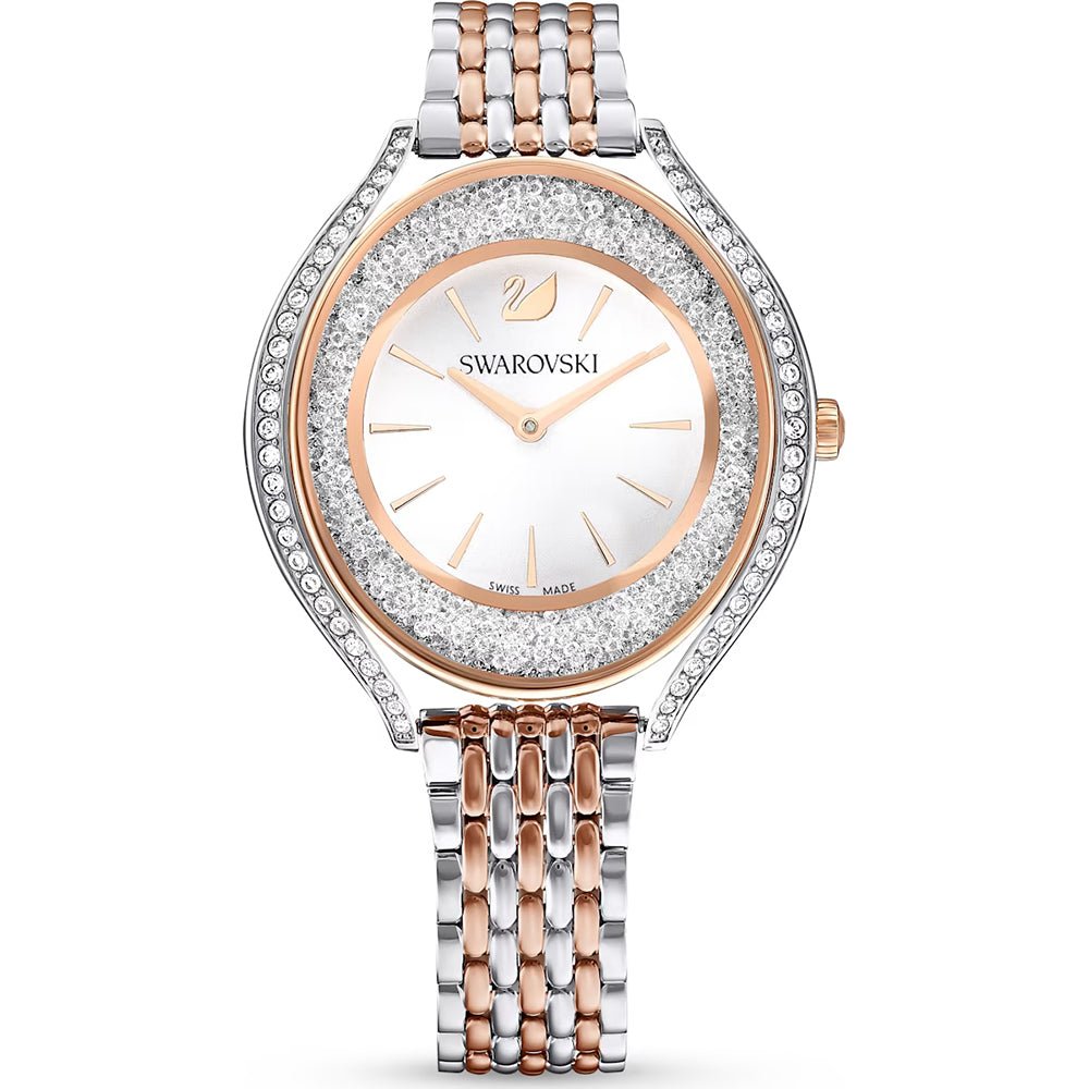 Swarovski Crystalline Aura Rose Gold Watch 5644075 -korean beauty