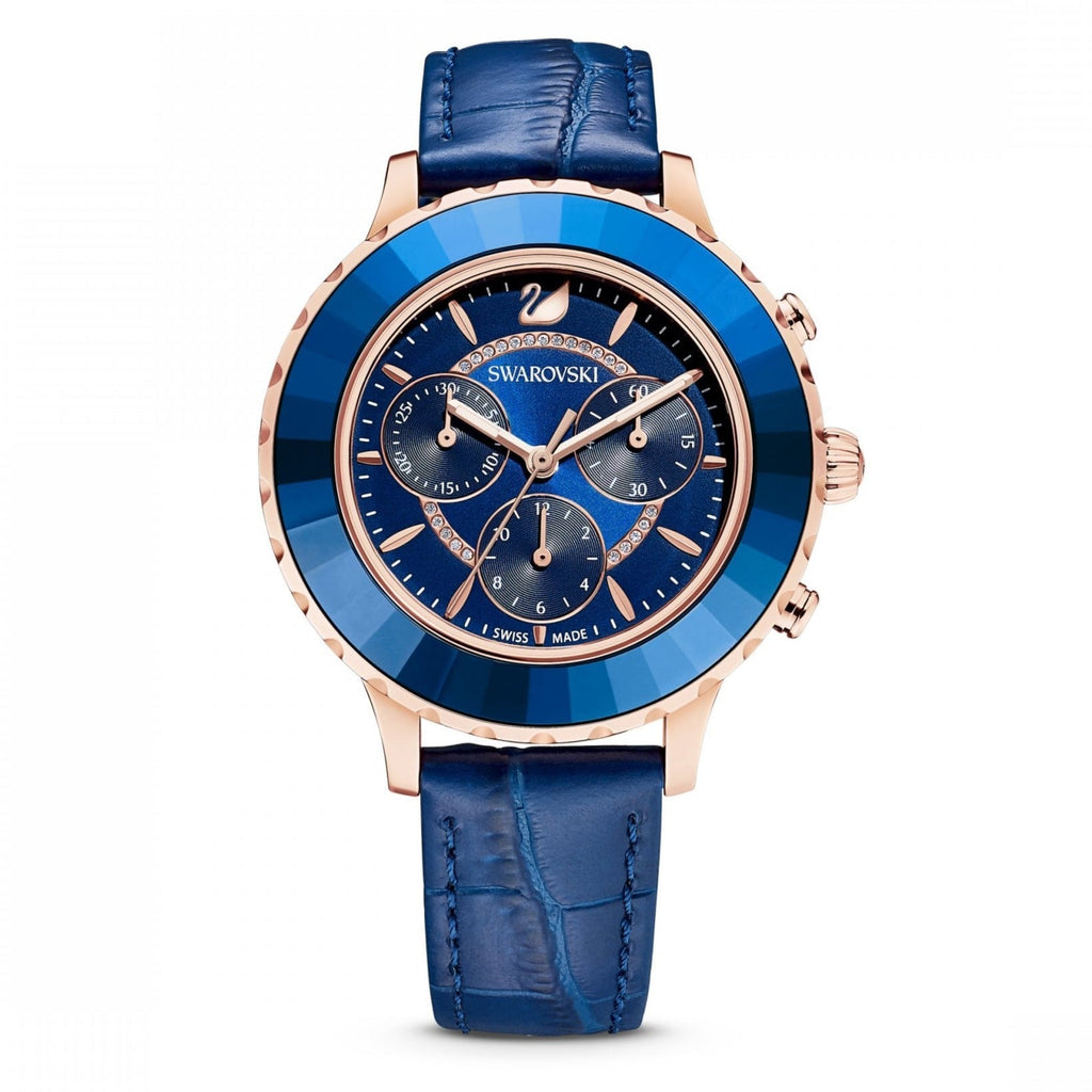 Swarovski Watch Octea Lux Chrono Blue 5563480 -korean beauty