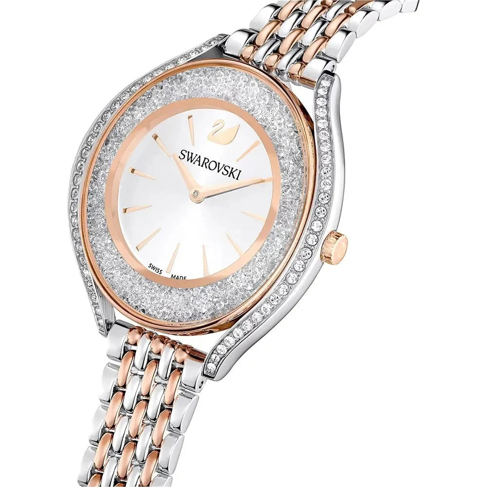 Swarovski Crystalline Aura Rose Gold Watch 5644075 -korean beauty