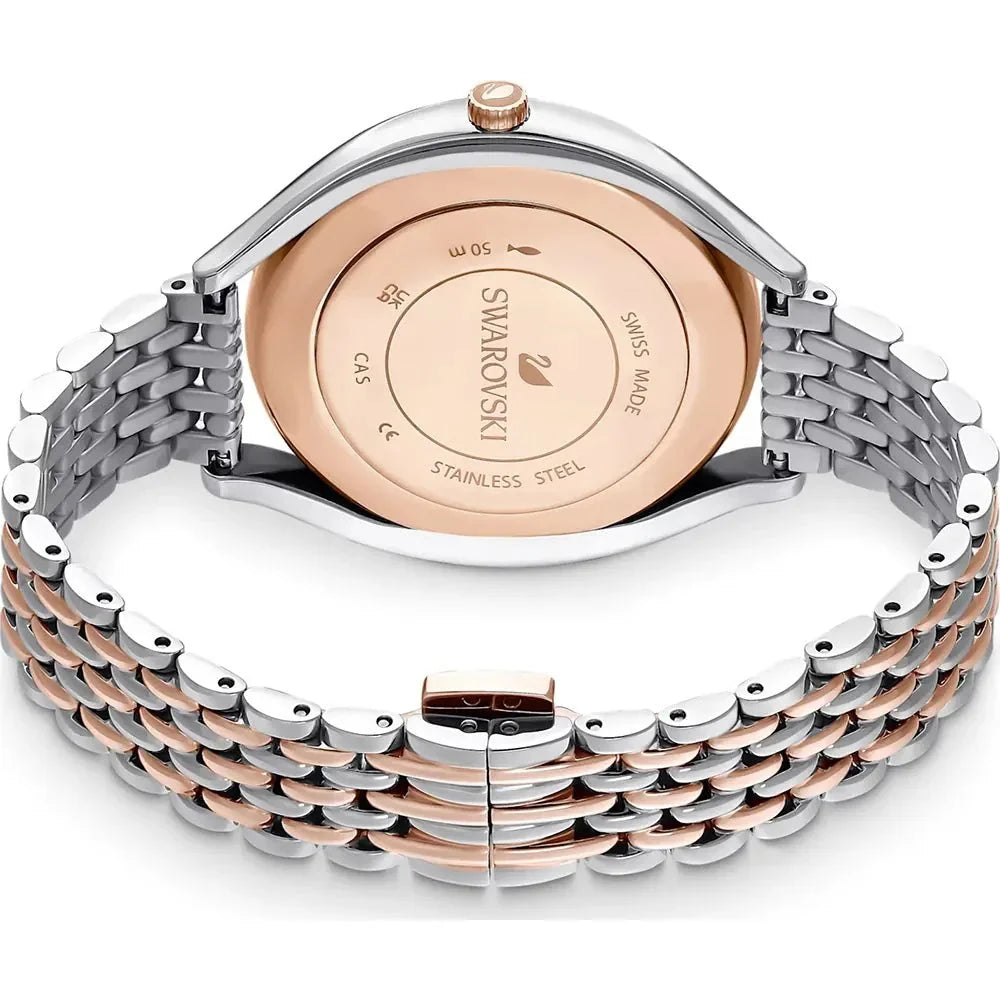 Swarovski Crystalline Aura Rose Gold Watch 5644075 -korean beauty
