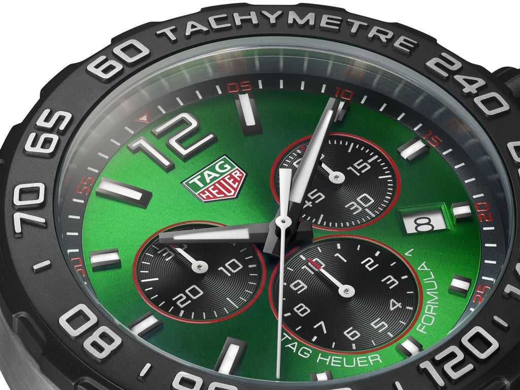Tag Heuer Watch Formula 1 Chronograph Green Caz101ap Ft8056 -korean beauty