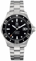 Tag Heuer Aquaracer Automatic Caliber 5 Black Dial Silver Steel Strap Watch For Men Wan2110 Ba0822 -korean beauty