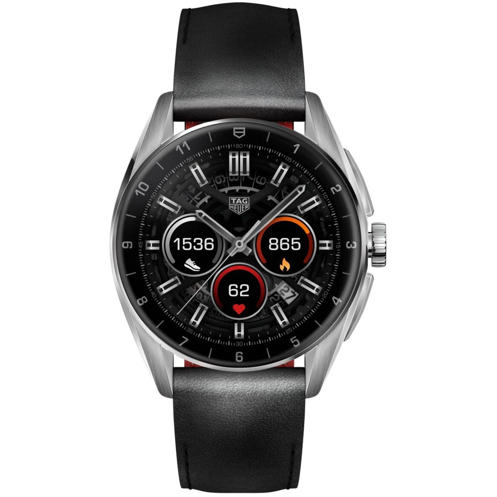 Tag Heuer Watch Connected Calibre E4 42 Black Leather Sbr8010 Bc6608 -korean beauty